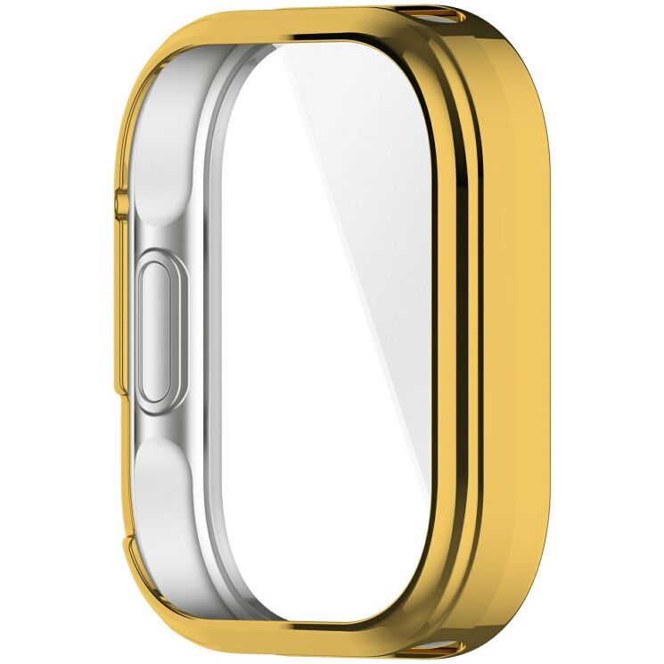 Захисний чохол Deexe Silicone Frame для Xiaomi Redmi Watch 6 Lite - Gold: фото 5 з 6