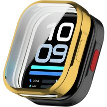 Захисний чохол Deexe Silicone Frame для Xiaomi Redmi Watch 6 Lite - Gold: фото 1 з 6
