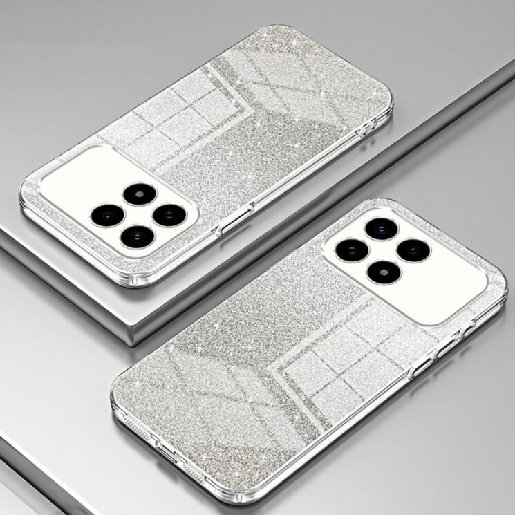 Захисний чохол Deexe Sparkles Cover для Xiaomi Poco F8 Pro - Transparent: фото 2 з 7