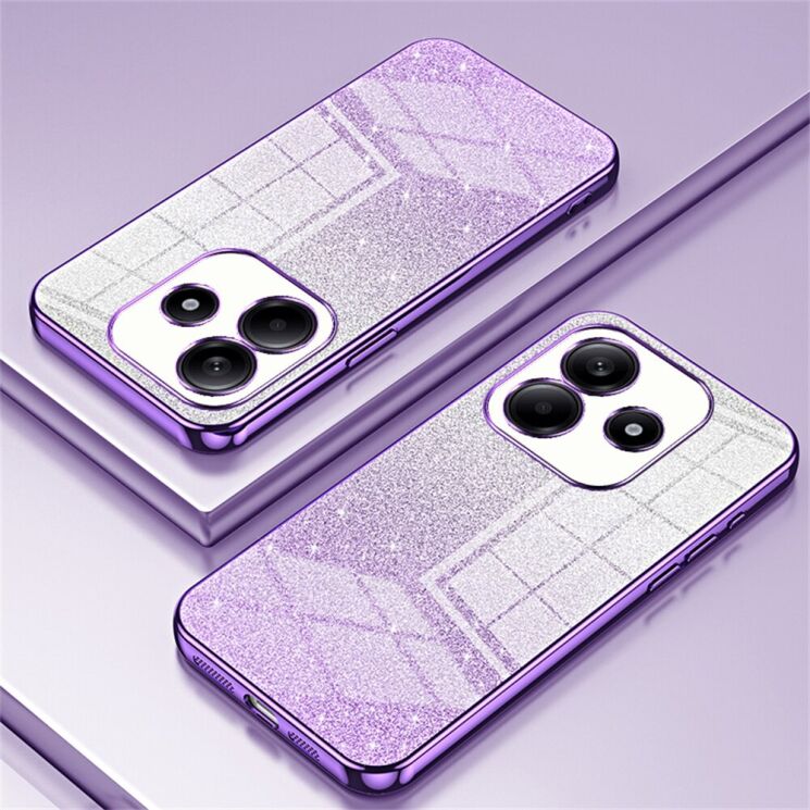 Защитный чехол Deexe Sparkles Cover для Xiaomi Redmi Note 14 4G - Purple: фото 2 из 7