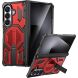 Захисний чохол Deexe Tank Stand для Samsung Galaxy Fold 8 Ultra / Fold 7 - Red (424017R). Фото 1 з 10