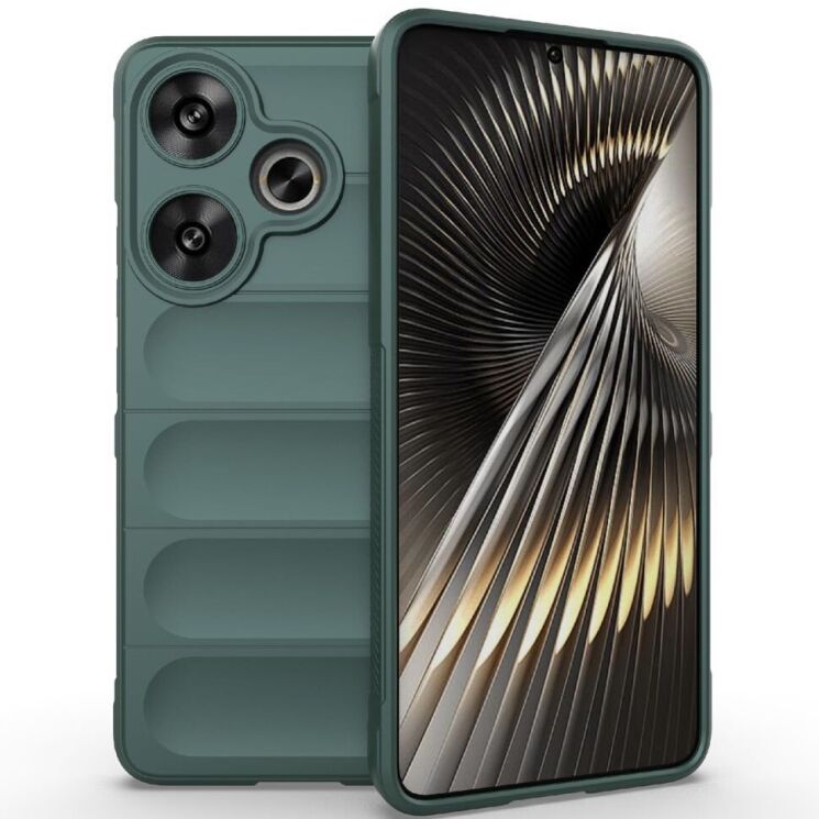 Захисний чохол Deexe Terra Case для Xiaomi Poco F6 - Green: фото 1 з 8