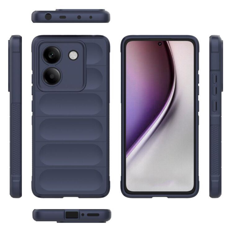 Защитный чехол Deexe Terra Case для Xiaomi Poco M7 Pro - Dark Blue: фото 3 из 4