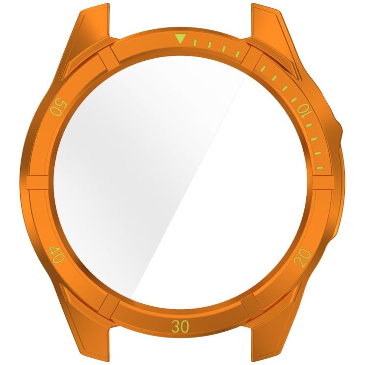 Защитный чехол Deexe Watch Case для Garmin Fenix 8 (47mm) - Orange / Green: фото 4 из 7