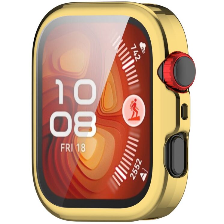Защитный чехол Deexe Watch Case для Huawei Watch Fit 4 Pro - Gold: фото 2 из 9