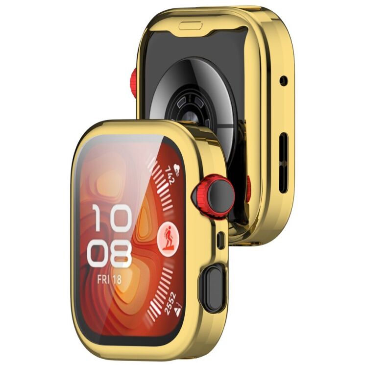 Защитный чехол Deexe Watch Case для Huawei Watch Fit 4 Pro - Gold: фото 3 из 9