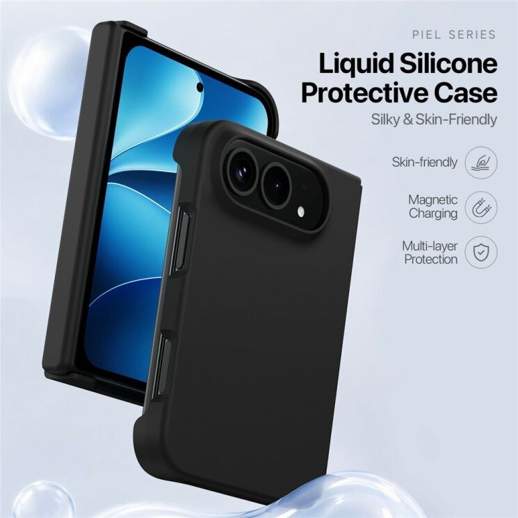 Захисний чохол Dux Ducis Piel Series Magnetic (FF) для iPhone Duo - Baby Blue (435010TT) Захисний чохол Dux Ducis Piel Series Magnetic (FF) для iPhone Duo - Baby Blue: фото 5 з 11