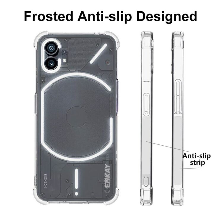 Защитный чехол ENKAY AirBag Case для Nothing Phone (1) - Transparent: фото 5 из 6