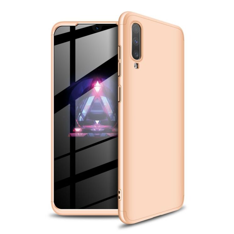Захисний чохол GKK Double Dip Case для Samsung Galaxy A70 (A705) - Gold: фото 1 з 8