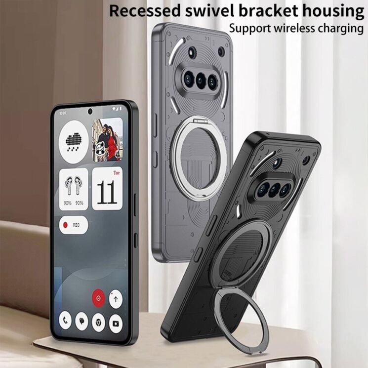 Защитный чехол GKK Double Dip Case Magnetic для Nothing Phone (3a) - Black: фото 2 из 9
