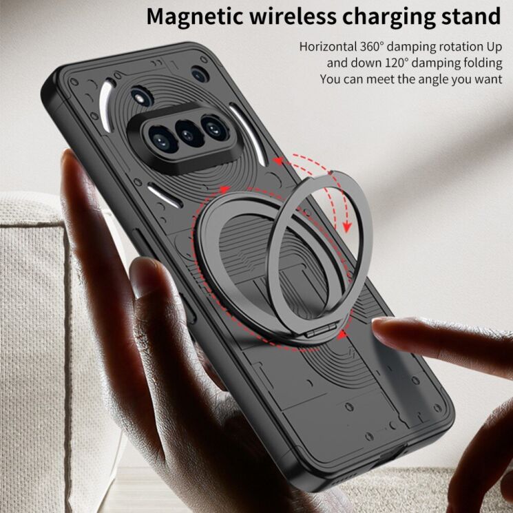 Защитный чехол GKK Double Dip Case Magnetic для Nothing Phone (3a) - Black: фото 3 из 9