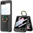 Захисний чохол GKK Hand Strap для Samsung Galaxy Flip 6 - Carbon Fiber Texture (357502C)