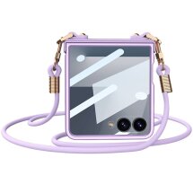 Захисний чохол GKK Slim Strap для Samsung Galaxy Flip 7 - Purple: фото 1 з 9
