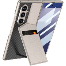 Захисний чохол GKK Wallet Kickstand для Samsung Galaxy Fold 7 - Titanium Grey: фото 1 з 9
