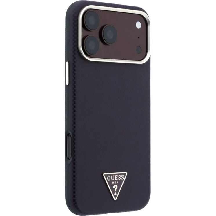 Захисний чохол Guess Kevlar Triangle Logo MagSafe для iPhone 18 Pro Max / 17 Pro Max (GUHMP18X6PWKSGTU) - Violet: фото 3 з 10