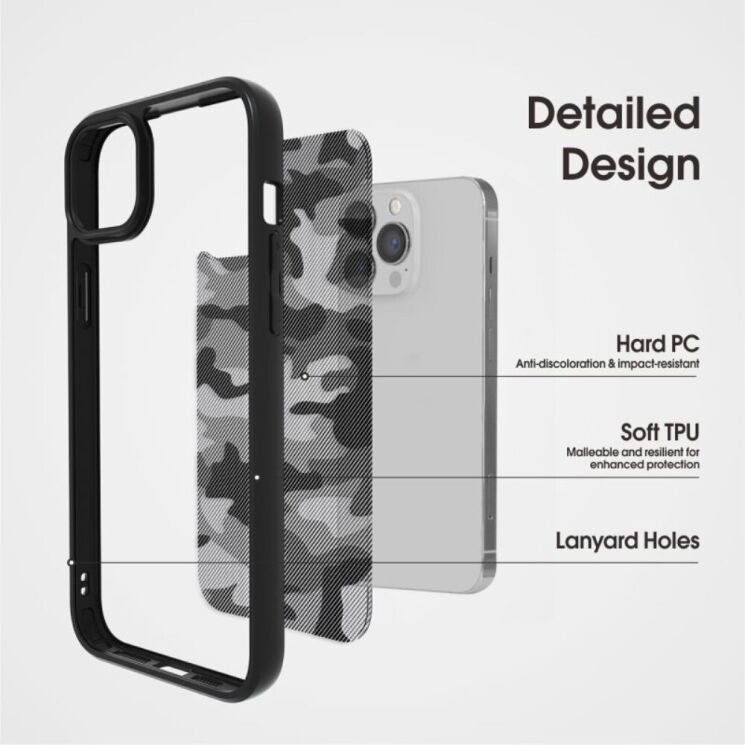 Защитный чехол IBMRS Military для Apple iPhone 15 - Camouflage: фото 5 из 8
