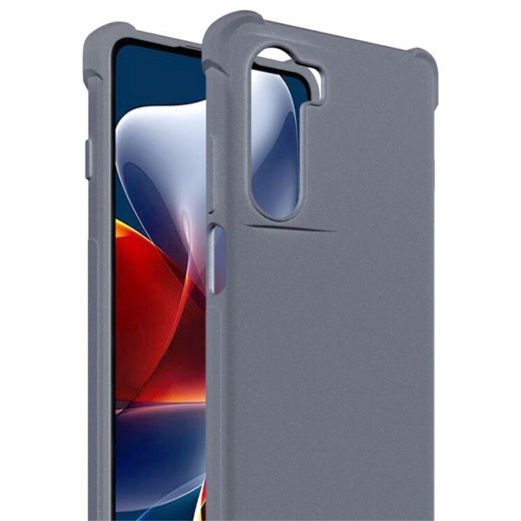 Захисний чохол IMAK Airbag MAX Case для Motorola Moto G200 - Matte Grey: фото 5 з 12