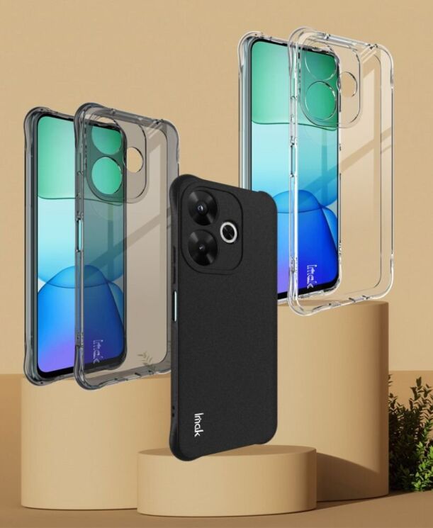 Защитный чехол IMAK Airbag MAX Case для Xiaomi Redmi 13 - Transparent: фото 6 из 12