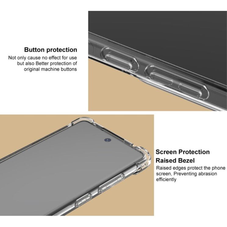 Защитный чехол IMAK Airbag MAX Case для Xiaomi Redmi 13 - Transparent: фото 9 из 12