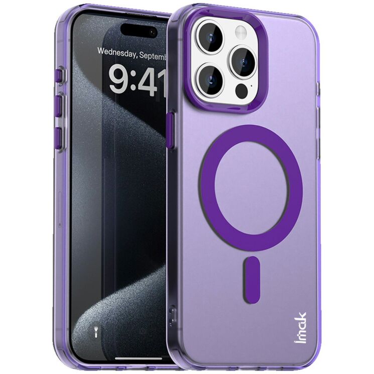 Защитный чехол IMAK Candy Series Magnetic для Apple iPhone 15 Pro - Purple: фото 1 из 6