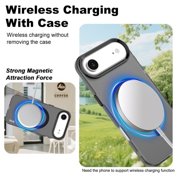 Защитный чехол IMAK Candy Series Magnetic для Apple iPhone 17 Air - Black: фото 2 из 6