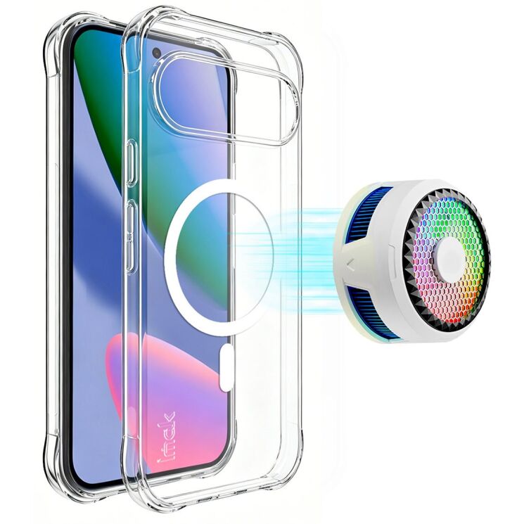 Защитный чехол IMAK Space Shield MagSafe для Google Pixel 11 - Transparent: фото 2 из 11
