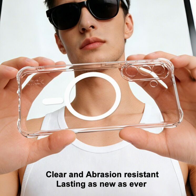 Захисний чохол IMAK Space Shield MagSafe для Samsung Galaxy A37 (A376) - Transparent: фото 4 з 10