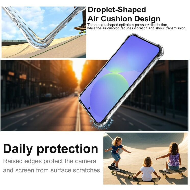Захисний чохол IMAK Space Shield MagSafe для Samsung Galaxy A37 (A376) - Transparent: фото 6 з 10