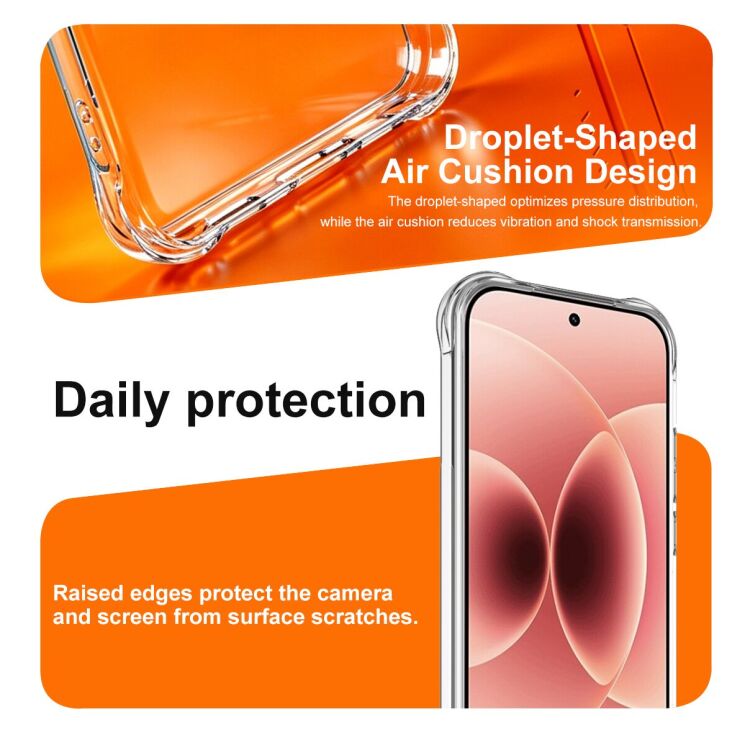 Защитный чехол IMAK Space Shield MagSafe для Xiaomi 17T - Transparent: фото 6 из 9