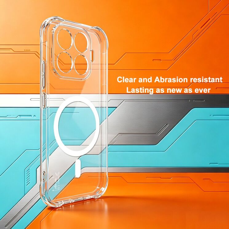 Защитный чехол IMAK Space Shield MagSafe для Xiaomi 17T - Transparent: фото 4 из 9