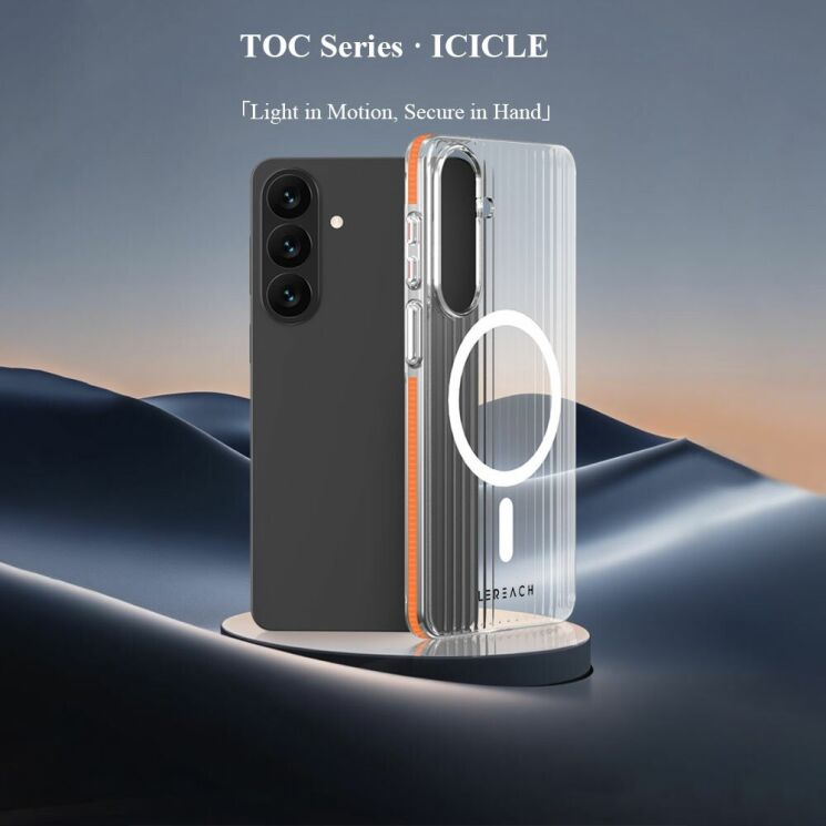 Защитный чехол LEREACH TOC Magnetic для Samsung Galaxy S26 (S942) - White: фото 5 из 11