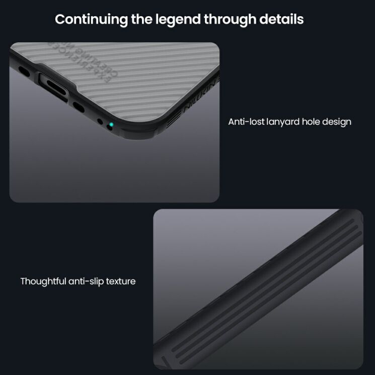 Защитный чехол NILLKIN CamShield Pro (Clear Version) для iPhone Air - Black: фото 13 из 17