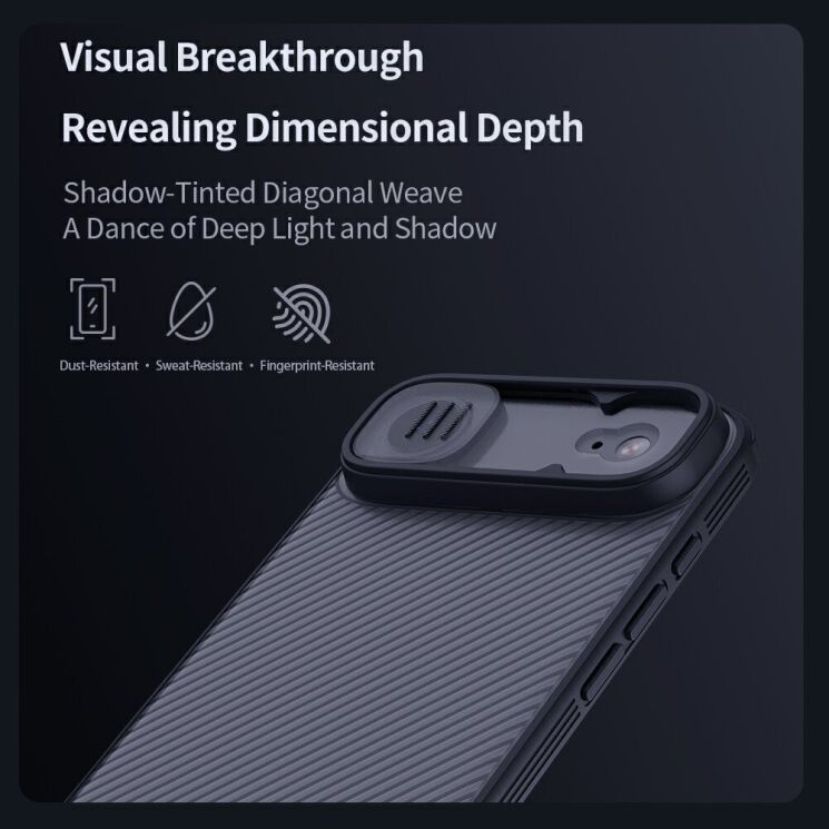 Защитный чехол NILLKIN CamShield Pro (Clear Version) для iPhone Air - Black: фото 16 из 17