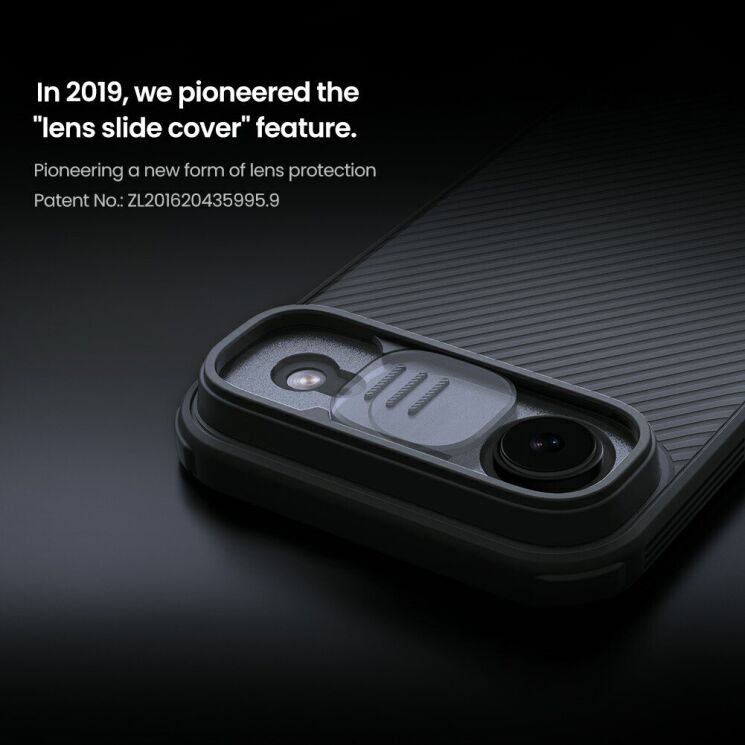 Защитный чехол NILLKIN CamShield Pro (Clear Version) для iPhone Air - Black: фото 7 из 17