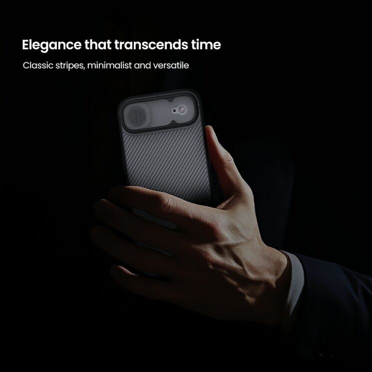 Защитный чехол NILLKIN CamShield Pro (Clear Version) для iPhone Air - Black: фото 12 из 17