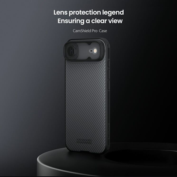 Защитный чехол NILLKIN CamShield Pro (Clear Version) для iPhone Air - Black: фото 6 из 17