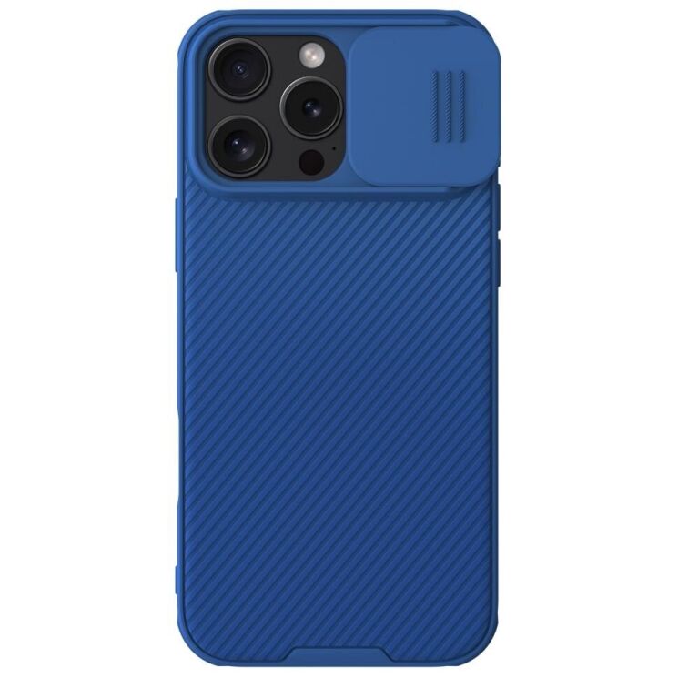 Защитный чехол NILLKIN CamShield Pro (with MagSafe Support) для Apple iPhone 16 Pro - Blue: фото 1 из 19