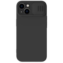 Захисний чохол NILLKIN CamShield Silky Magnetic Silicone Case для Apple iPhone 14 - Black: фото 1 з 14
