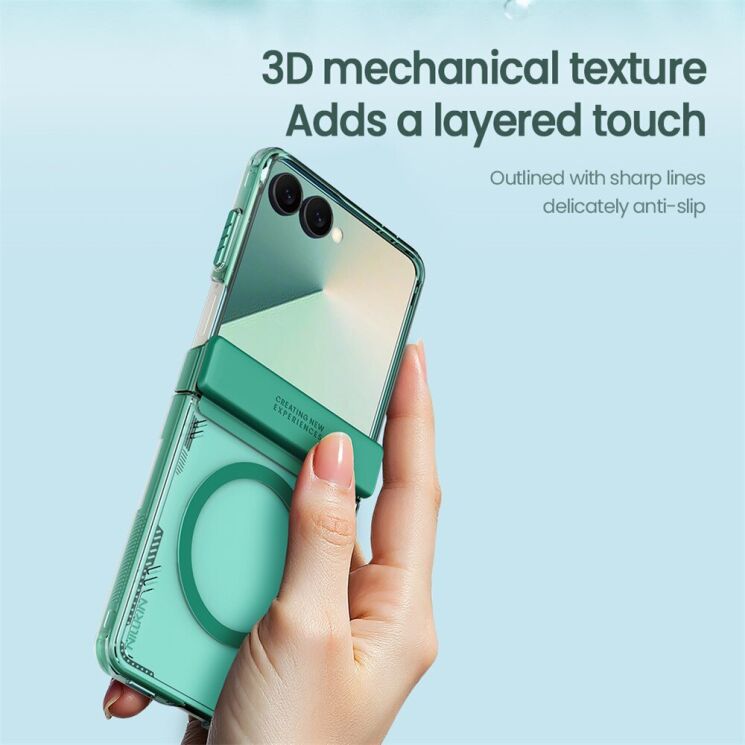 Захисний чохол NILLKIN Iceblade Magnetic (FF) для Samsung Galaxy Flip 7 - Gold: фото 6 з 9
