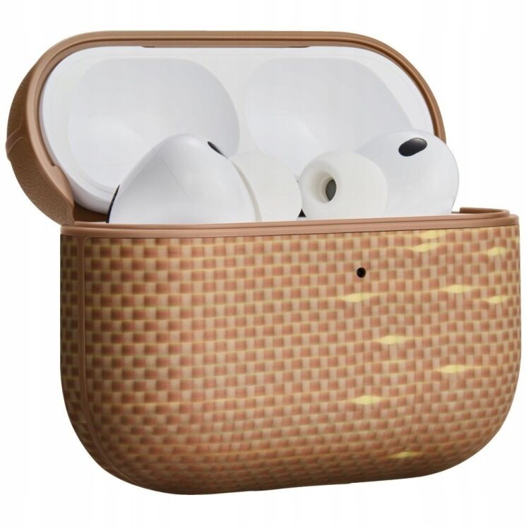 Защитный чехол Pitaka Aramid Fiber Case для AirPods Pro 3 (APM2504) - Golden Glint: фото 1 из 11