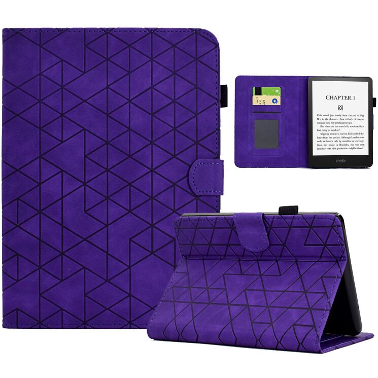 Защитный чехол Refarme Rhombus Pattern для Amazon Kindle 11th (2022/2024) - Purple: фото 1 из 10