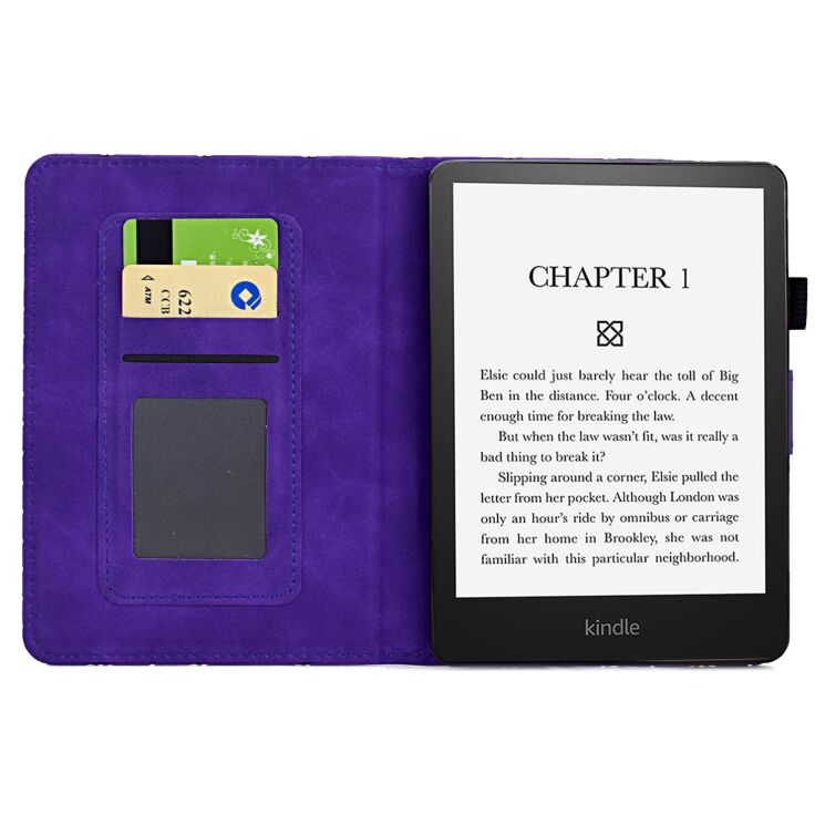 Защитный чехол Refarme Rhombus Pattern для Amazon Kindle 11th (2022/2024) - Purple: фото 2 из 10