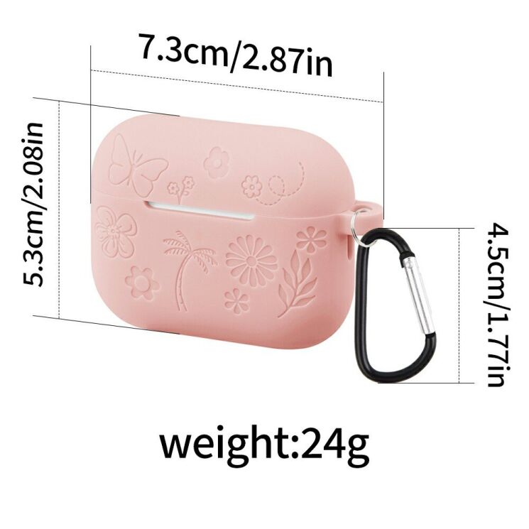 Защитный чехол Reframe Butterfly Pattern для AirPods Pro 3 - Pink: фото 9 из 9