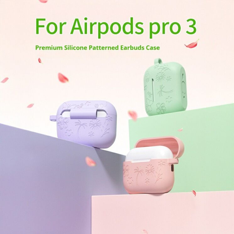 Защитный чехол Reframe Butterfly Pattern для AirPods Pro 3 - Pink: фото 2 из 9