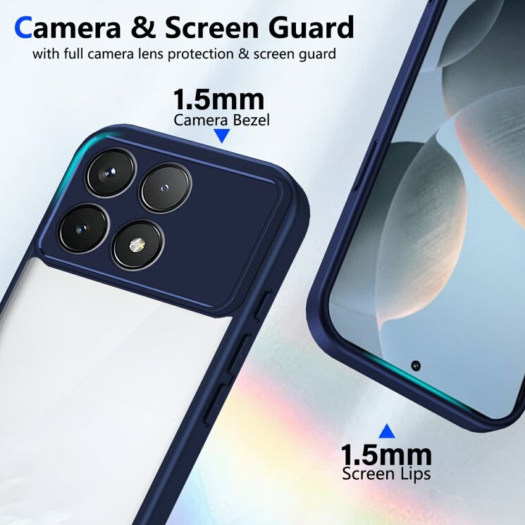 Защитный чехол Reframe Clear Bound для Xiaomi Poco F8 Pro - Black: фото 4 из 5