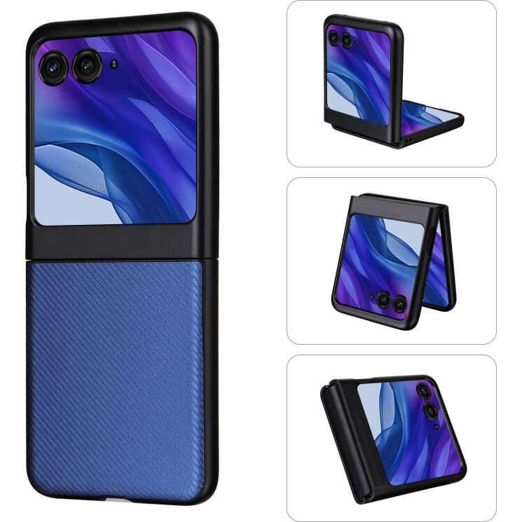 Защитный чехол Reframe Fiber Guard для Motorola Razr 50 / Razr 70 - Blue: фото 1 из 8
