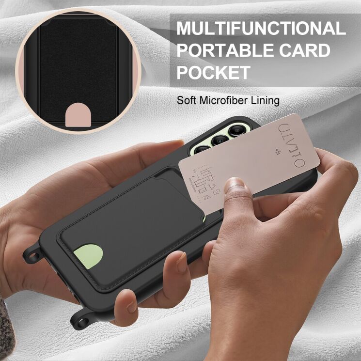 Захисний чохол Reframe Silicone Holder для Samsung Galaxy A16 (A165) - Black: фото 6 з 7
