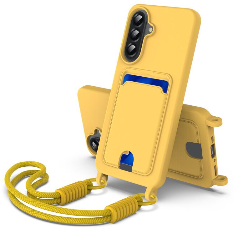 Захисний чохол Reframe Silicone Holder для Samsung Galaxy A27 (A276) - Yellow: фото 1 з 8
