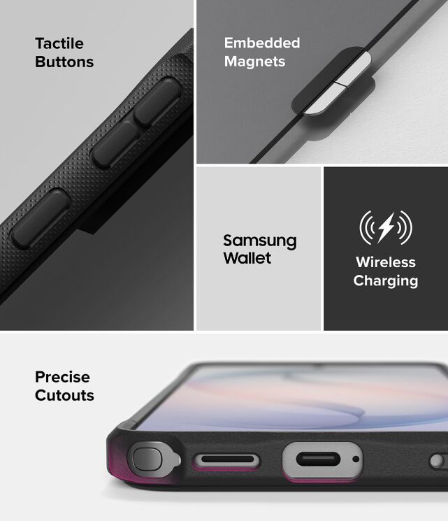 Защитный чехол Ringke Fusion Bold MagSafe для Samsung Galaxy S26 Ultra (S948) 8800328814578 - Black: фото 16 из 19