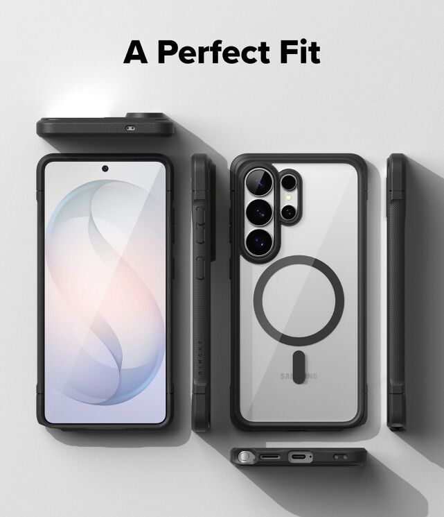 Защитный чехол Ringke Fusion Bold MagSafe для Samsung Galaxy S26 Ultra (S948) 8800328814578 - Black: фото 14 из 19